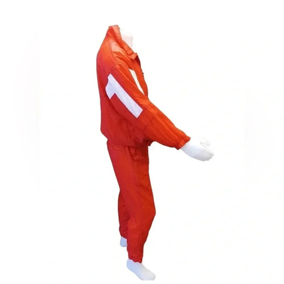 Brooks Vintage Y2K 2 Piece Red White Lined Running Suit Size Medium Unisex - Picture 3 of 16